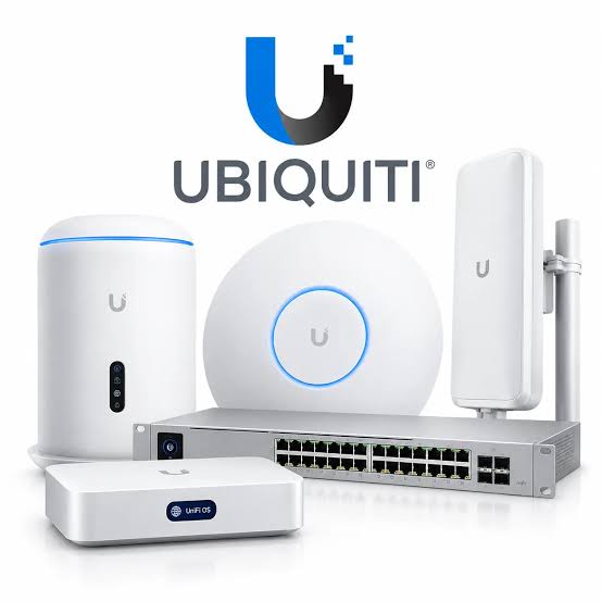 Professional-grade network equipment: gateway, ceiling access point, switch and outdoor antenna
